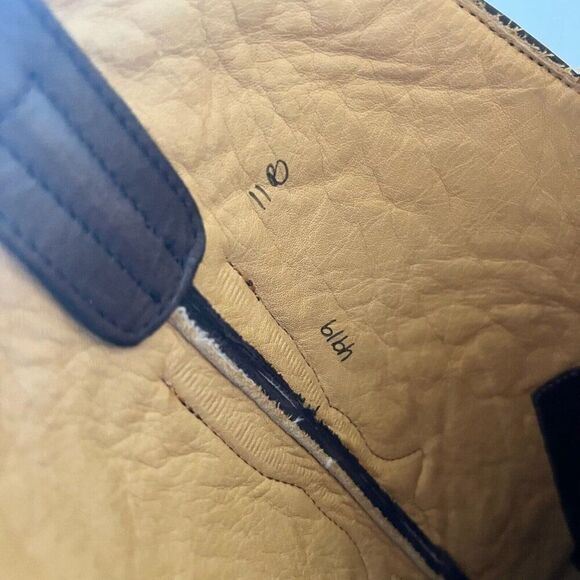 Rod Patrick Mens Cowboy Boots 11B Brown Lizard Leather Western Pointed Toe 14" - Picture 9 of 12